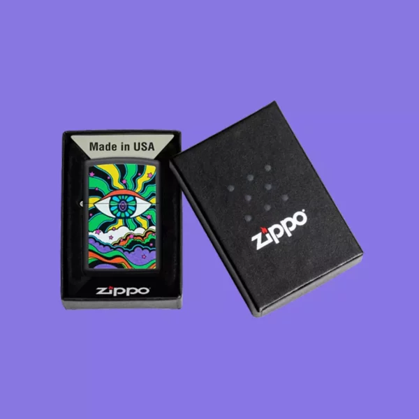 Zippo Black Light Eye Design - Image 4