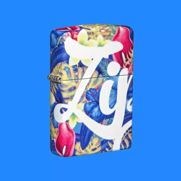 Zippo Floral Design White Matte