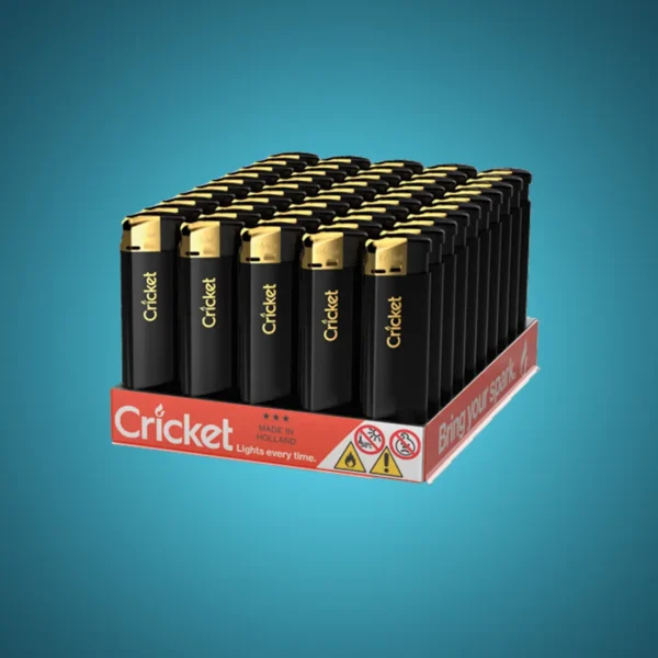 Cricket Lighter Black - 50pack