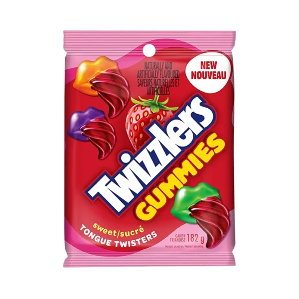 TWIZZLERS Gummy Candy Sweet Tongue Twisters 182g