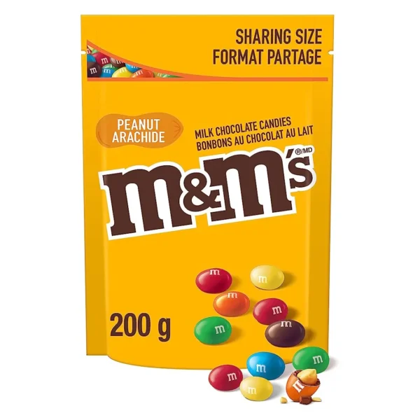 M&M's Peanut Candies Stand up Pouch 200g