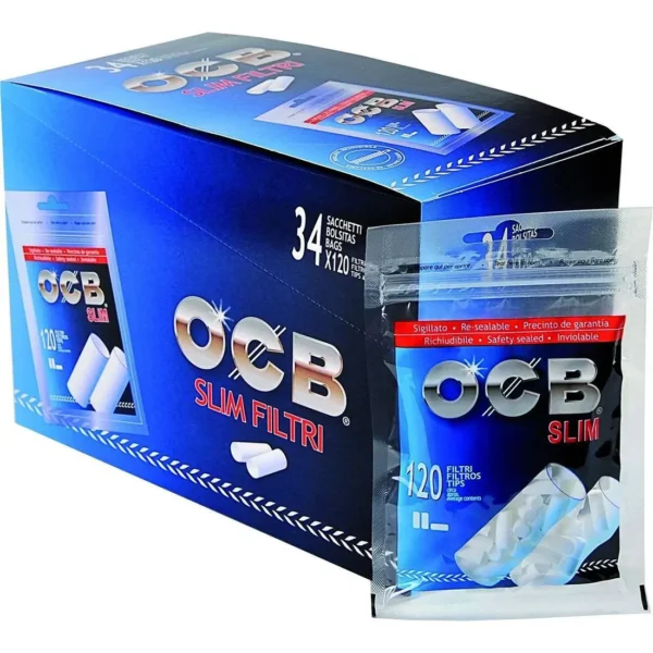 OCB Filters Slim Tips Bag of 120x34