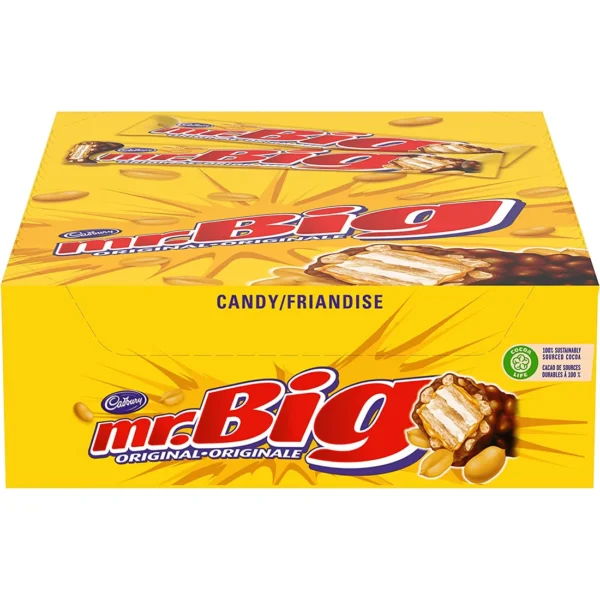 Cadbury Mr. Big Chocolate 60g, 24CT