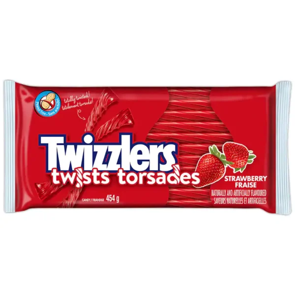 TWIZZLERS Strawberry Twists Candy 454g