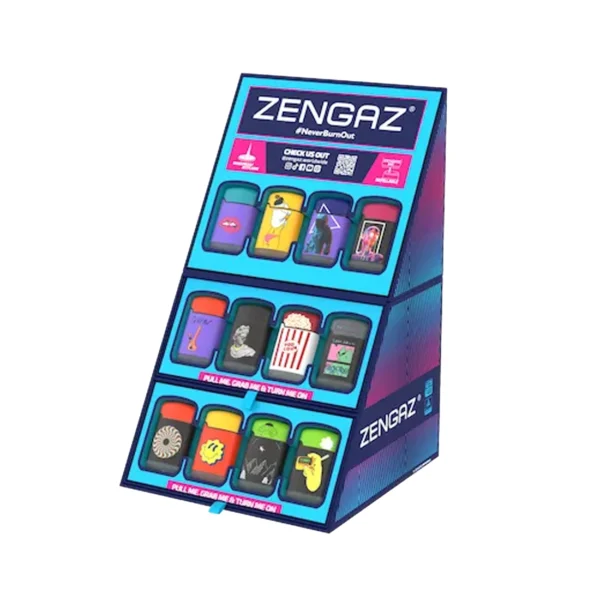 Zengaz Lighters - Cube Display with 48 lighters