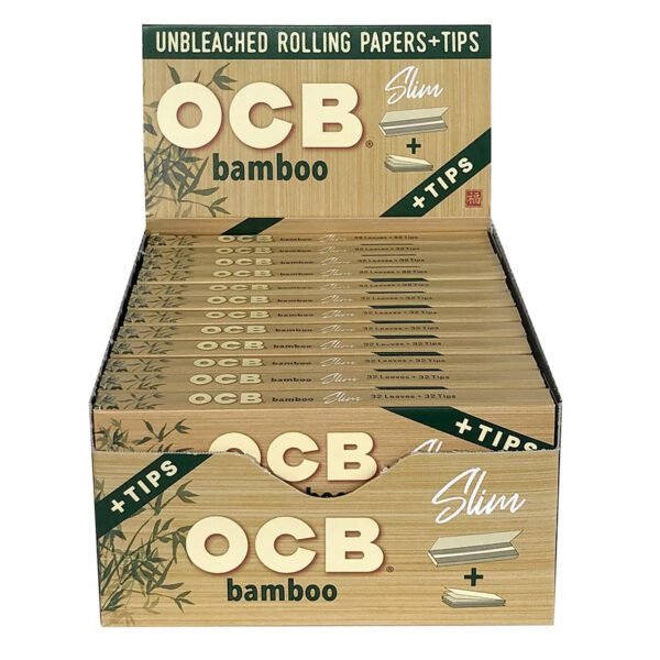 OCB Bamboo Slim + Filters Box of 32 Booklets