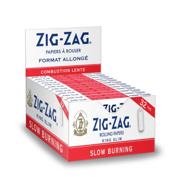 ZigZag White King Size with Tips 32Tips