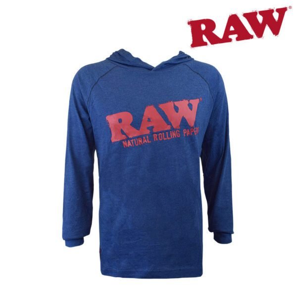 ROLLING PAPERS X RAW - LIGHTWEIGHT NAVY HOODIE